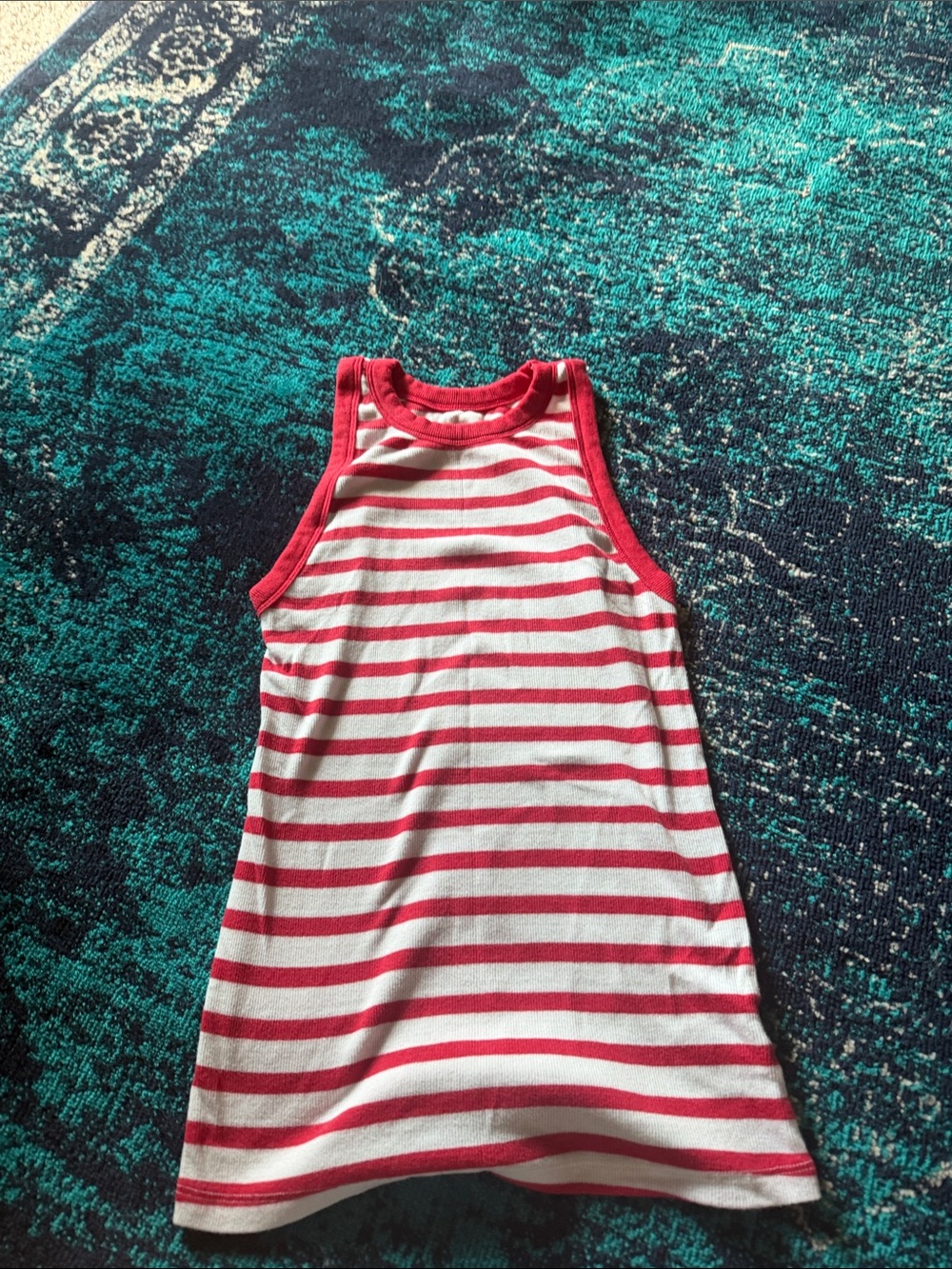 a new day Red & White Striped Girls Tank Dress